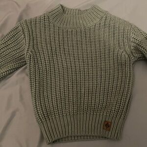 Kyte BABY Knit Sweater in Light Gray